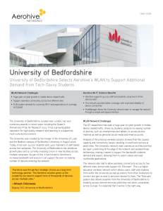 University of Bedfordshire Case Study