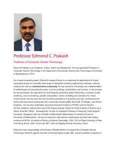 Professor Edmond C. Prakash - Annual International Conference on