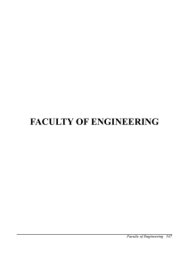 faculty of engineering - University of Balamand