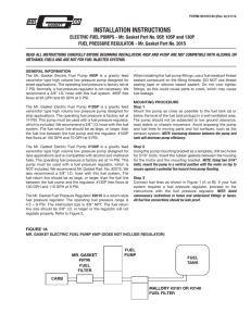 95P - Mr. Gasket® Electric Fuel Pump Installation