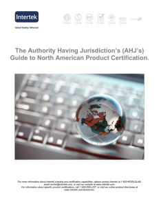 The Authority Having Jurisdiction`s (AHJ`s) Guide to North