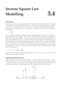 Inverse Square Law Modelling