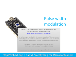Pulse width modulation