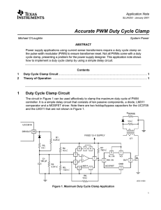 Accurate PWM Duty Cycle Clamp