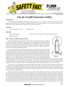 Van de Graaff Generator Safety