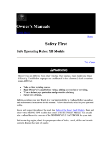 Owner`s Manuals Safety First - go back