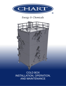 cold box installation, operation, and maintenance