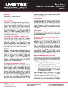 Tech Notes Maximize battery life