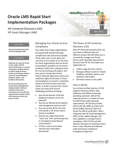 Oracle LMS Rapid Start Implementation Packages