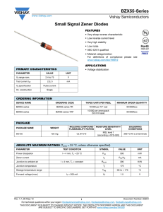 BZX55-Series Small Signal Zener Diodes