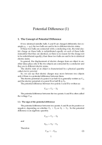 Potential Difference (1) - Farid Minawi`s Physics zone