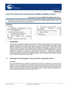 Dead Time Compensation implementation in MB9Bxxxx/MB9Axxxx