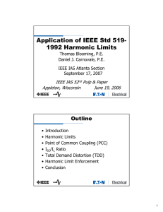 Application of IEEE Std 519