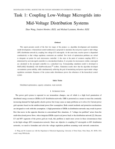 Task 1: Coupling Low-Voltage Microgrids into Mid