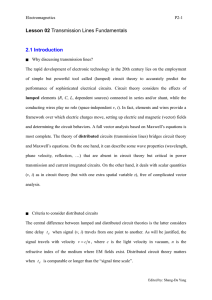 Lesson 02 Transmission Lines Fundamentals 2.1 Introduction