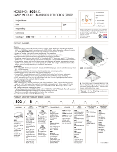 802 / B - No 8 Lighting