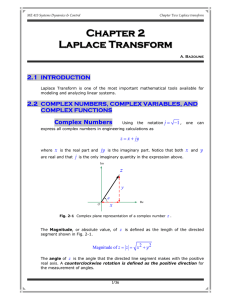 CHAPTER II LAPLACE TRANSFORM 2