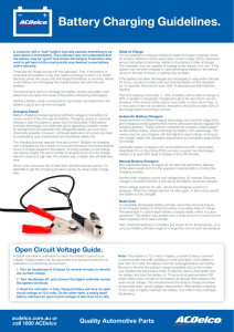 Battery Charging Guidelines.