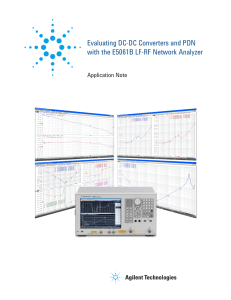 Evaluating DC-DC Converters and PDN with the E5061B LF