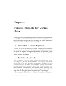 Poisson Models for Count Data