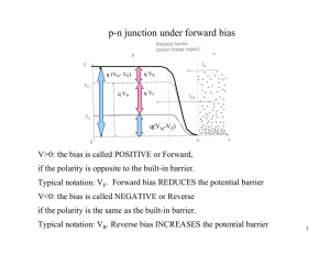p-n junction under forward bias