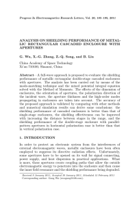 ANALYSIS ON SHIELDING PERFORMANCE OF METAL- LIC