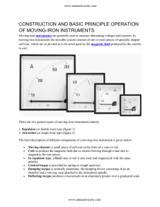 CONSTRUCTION AND BASIC PRINCIPLE OPERATION OF