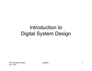 Introduction to Digital System Design