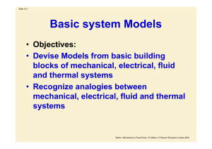 Mechanical system building blocks