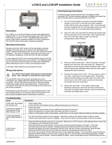 LC301Z 240V AC, 30 Amp Installation Guide