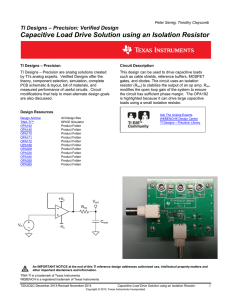 Capacitive Load Drive Solution using an
