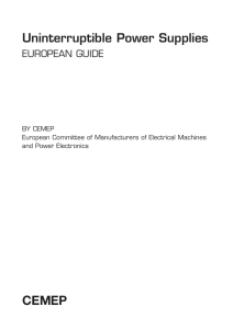 Uninterruptible Power Supplies