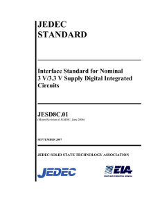 JEDEC STANDARD Interface Standard for Nominal 3 V/3.3 V