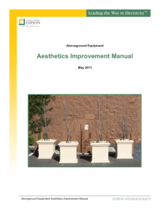 Aboveground Equipment Aesthetics Improvement Manual—May 2011