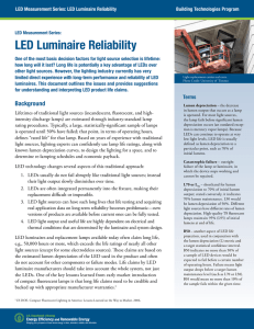 LED Luminaire Reliability