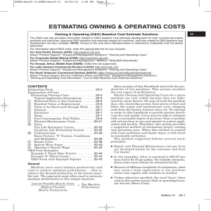 Estimating Owning And Operating Costs