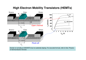 High Electron Mobility Transistors (HEMTs)