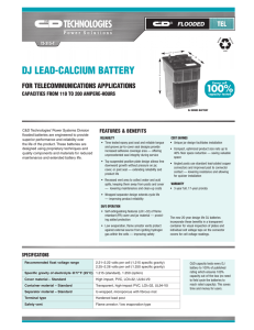 dj lead-calcium battery