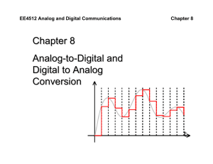 Chapter 8 Analog-to-Digital and Digital to Analog Conversion