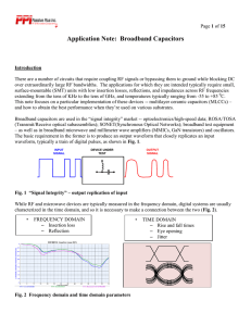 Broadband Capacitors