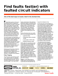 Find faults fast(er) with faulted circuit indicators