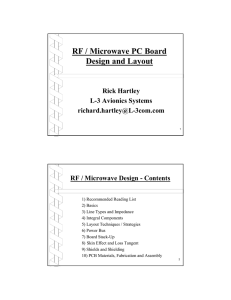 RF / Microwave PC Board Design and Layout