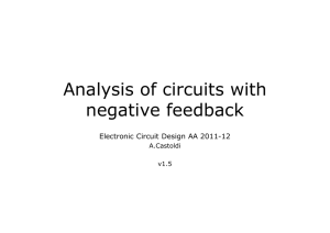 Analysis of circuits with negative feedback