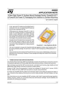 A new high power IC surface mount package family: PowerSO