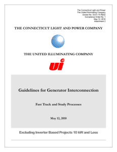 Guidelines for Generator Interconnection