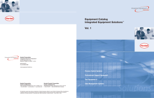 Equipment Catalog Integrated Equipment Solutions™ Vol. 1