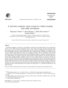 A real-time computer vision system for vehicle tracking