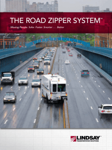 THE ROAD ZIPPER SYSTEMTM
