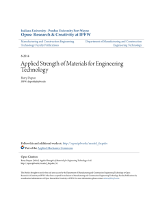 Applied Strength of Materials for Engineering Technology
