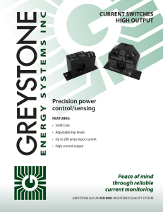 Precision power control/sensing